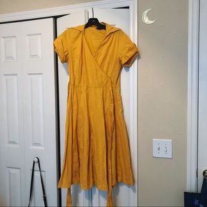Yellow Sundress Vintage Style